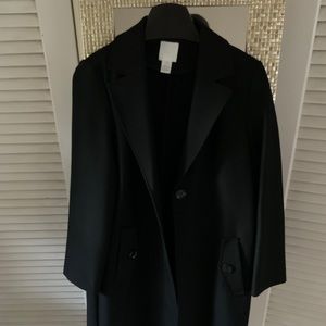 Black overcoat